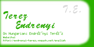 terez endrenyi business card